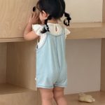 【73-100cm】サロペットorTシャツ ベビー デニム ファッション - 画像 (3)
