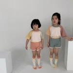 【73-120cm】セットアップ ベビー 韓国風 カラー切り替え - 画像 (20)