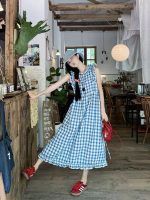 【66-150cm+親サイズ】ワンピース 親子ペア チェック柄 折り襟 - 画像 (4)