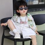 【80-150cm+親サイズ】シャツorショートパンツ 親子ペア ゆったり プリント - 画像 (7)