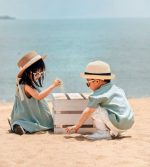【80-150cm+親サイズ】シャツorワンピースorショートパンツ 親子ペア 無地 シンプル - 画像 (9)