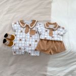 【66-100cm】ロンパースorセットアップ ベビー クマ セーラー - 画像 (2)