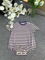 【90-150cm+親サイズ】ワンピースorセットアップorTシャツ 親子ペア ボーダー柄 シンプル - 画像 (8)