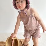 【80-120cm】セットアップ ベビー フリル付き キャミソール - 画像 (4)