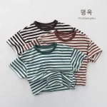 【80-130cm】Tシャツ ベビー ボーダー 通園・お出かけに - 画像 (2)
