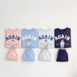【73-120cm】セットアップ ベビー AGAIN ベア スポーツ
