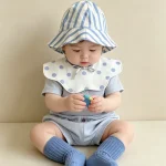 【73-100cm】セットアップ ベビー ナチュラル リブシンプル - 画像 (5)