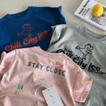 【90-150cm】半袖Ｔシャツ キッズ クマ カートゥーン - 画像 (7)