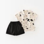 【73-100cm】セットアップ ベビー ペット柄 かわいい - 画像 (4)