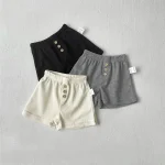 【73-100cm】ボトムス ショートパンツ ベビー 韓国風 ボタン付き - 画像 (2)