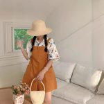【80-150cm+親サイズ】シャツorパンツ 親子ペア フラワー レトロ - 画像 (4)