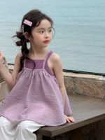 【90-150cm】トップスorパンツ 女の子 無地 スウィート - 画像 (3)