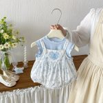 【66-90cm】セットアップ ベビー ハート フリル キュート - 画像 (3)
