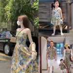 【80-150cm+親サイズ】ワンピースorトップスorパンツ 親子ペア 花柄 ファッション