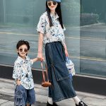【80-150cm+親サイズ】シャツ 親子ペア ゆったり レトロ - 画像 (4)