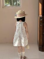 【90-140cm】ワンピース 女の子 花柄 ホルターネック - 画像 (6)
