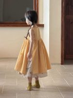 【90-150cm】ワンピース 女の子 フラワー ノースリープ - 画像 (5)