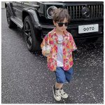 【80-150cm+親サイズ】シャツorショートパンツ 親子ペア ビーチ カジュアル - 画像 (3)