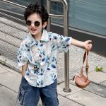【80-150cm+親サイズ】シャツ 親子ペア ゆったり レトロ - 画像 (6)