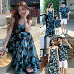 【90-150cm+親サイズ】ワンピースorシャツorショートパンツ 親子ペア 花柄 おしゃれ