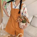【80-150cm+親サイズ】シャツorパンツ 親子ペア フラワー レトロ - 画像 (3)