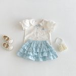 【73-100cm】セットアップ ベビー ピーターパンカラー チェック柄 - 画像 (2)