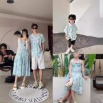 【80-150cm+親サイズ】トップスorワンピース 親子ペア ゆったり 着せやすい - 画像 (2)