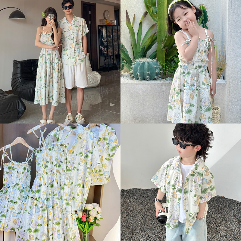 O1CN01EtGRPA1FgNKolzXtK_977350516-0-cib.jpg 【80-150cm+親サイズ】シャツorワンピース 親子ペア ファッション 合わせやすい - 画像 (1)