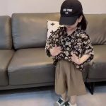 【80-150cm+親サイズ】シャツ 親子ペア 花柄 合わせやすい - 画像 (7)