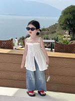 【90-140cm】トップスorパンツ 女の子 キャミソール ダメージジーンズ
