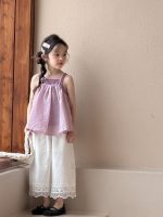 【90-150cm】トップスorパンツ 女の子 無地 スウィート - 画像 (8)