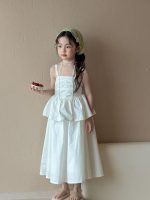 【90-150cm】ワンピース 女の子 無地 キャミソール - 画像 (2)