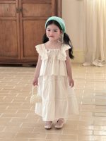 【90-140cm】セットアップ 女の子 ジャカード フリル - 画像 (5)
