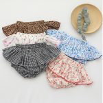 【73-110cm】ショートパンツ ベビー フリル 花柄 - 画像 (2)