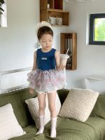 【90-140cm】ベストorスカート 女の子 チュール ドーパミン風