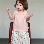 【73-100cm】ベスト ベビー フリル カジュアル お出かけに - 画像 (3)