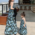 【90-150cm+親サイズ】ワンピースorシャツorショートパンツ 親子ペア 花柄 おしゃれ - 画像 (6)