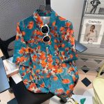 【80-150cm+親サイズ】シャツorショートパンツ 親子ペア 花柄 レトロ - 画像 (7)