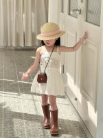 【90-140cm】ワンピース 女の子 透かし キャミソール - 画像 (4)