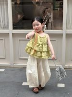 【90-140cm】トップスorパンツ 女の子 フリル ゆったり - 画像 (2)