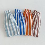 【80-130cm】パンツ 男の子 ストライプ カジュアル - 画像 (3)