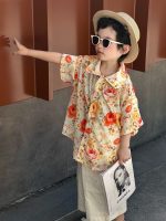 【80-150cm+親サイズ】シャツorスカートorショートパンツ 親子ペア 花柄 ファッション - 画像 (6)