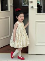【90-140cm】ワンピース 女の子 ドット柄 ゆったり - 画像 (4)