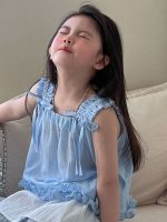 【90-150cm】トップスorパンツ 女の子 シンプル リボン付き - 画像 (7)