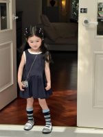 【90-140cm】ワンピース 女の子 ノースリープ フリル - 画像 (4)