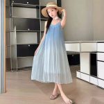 【80-150cm+親サイズ】ワンピースorトップス 親子ペア グラデーション ビーチ - 画像 (10)