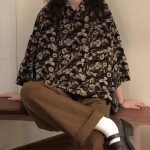 【80-150cm+親サイズ】シャツ 親子ペア 花柄 合わせやすい - 画像 (6)