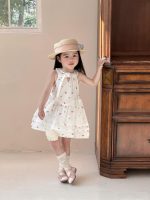 【90-140cm】ワンピース 女の子 花柄 ホルターネック