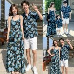 【90-150cm+親サイズ】ワンピースorシャツorショートパンツ 親子ペア 花柄 おしゃれ - 画像 (4)