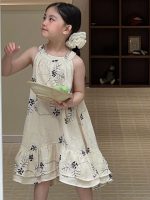 【90-150cm】ワンピース 女の子 ノースリープ シンプル - 画像 (6)